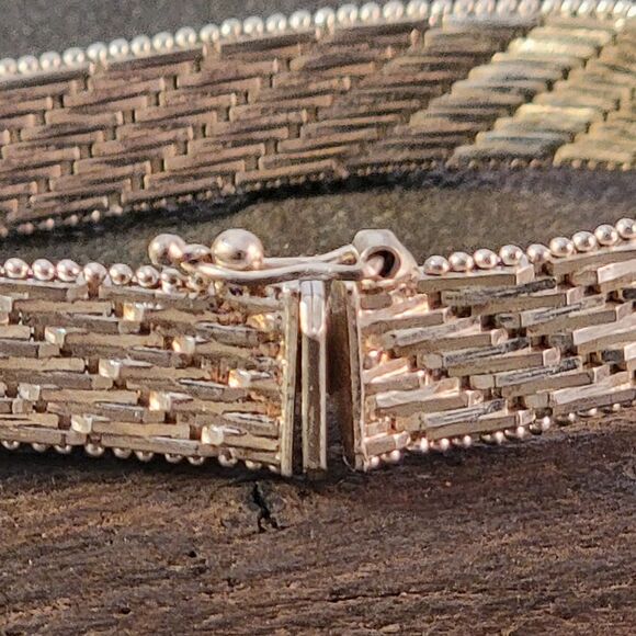 Milor Italy Sterling Silver Riccio Woven Link Bracelet - Picture 5 of 8